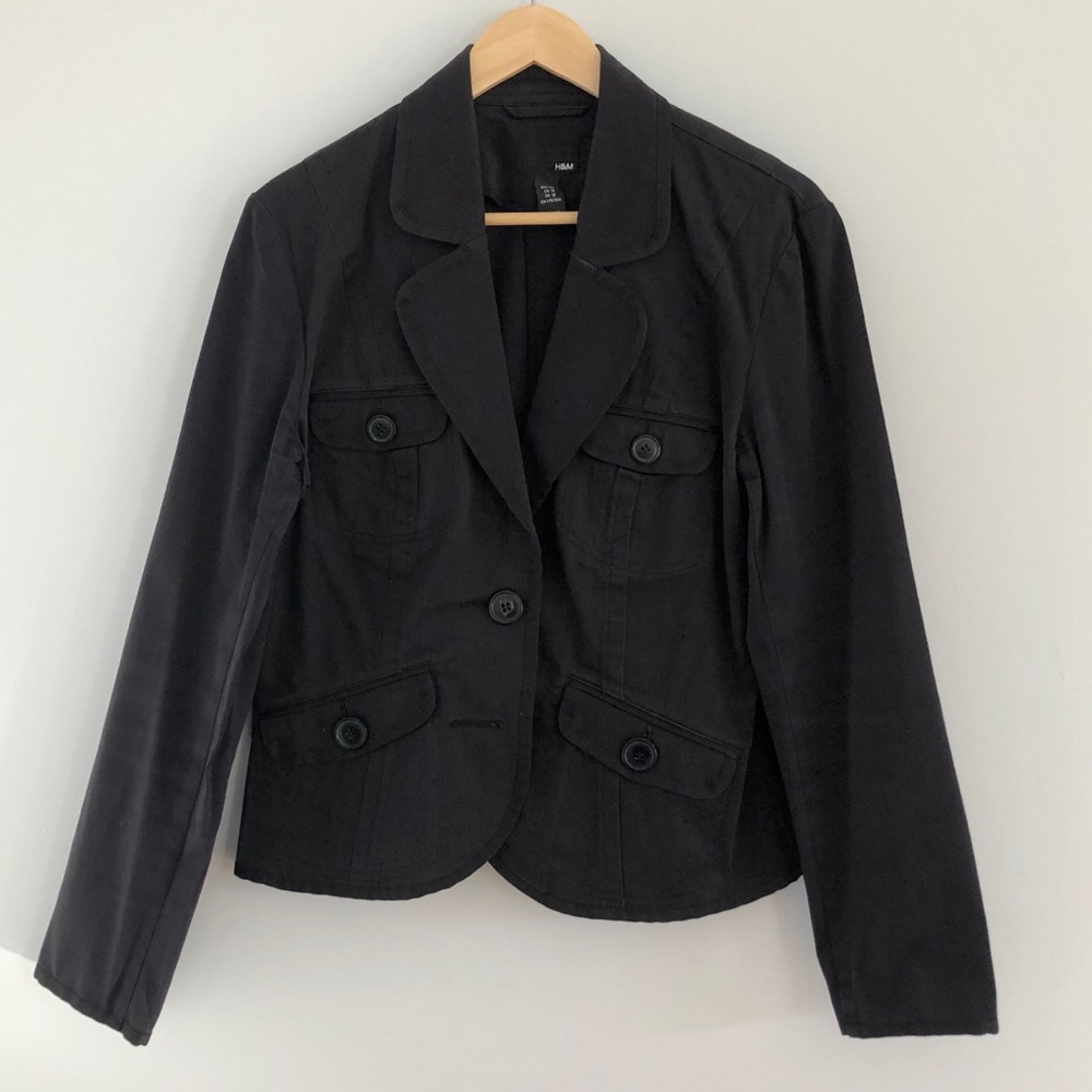 H&M Black Blazer Size 12